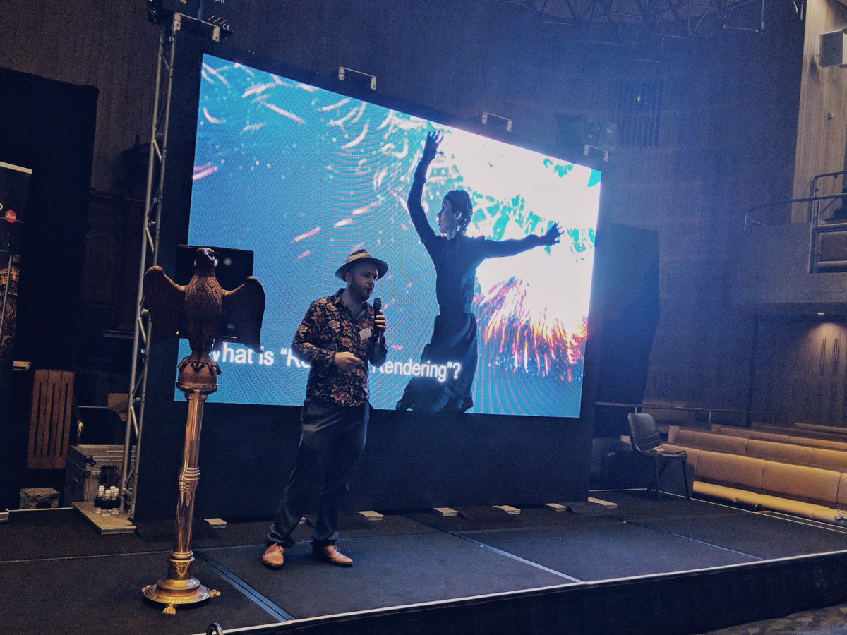 S1T2's tweet photo. S1T2 takes Convergence: @JackDCondon talking about how real time technology and game design are revolutionising industry. https://t.co/16vetMKEpY