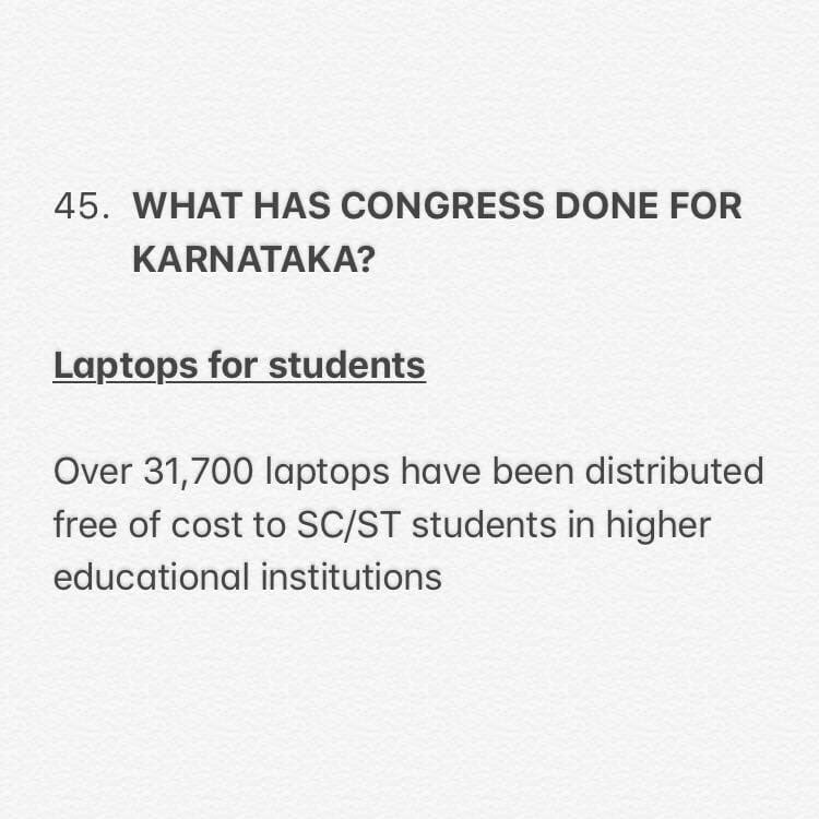 INCBluruCentral's tweet photo. Achievements Of Congress Government - 12 https://t.co/i8kposPik7