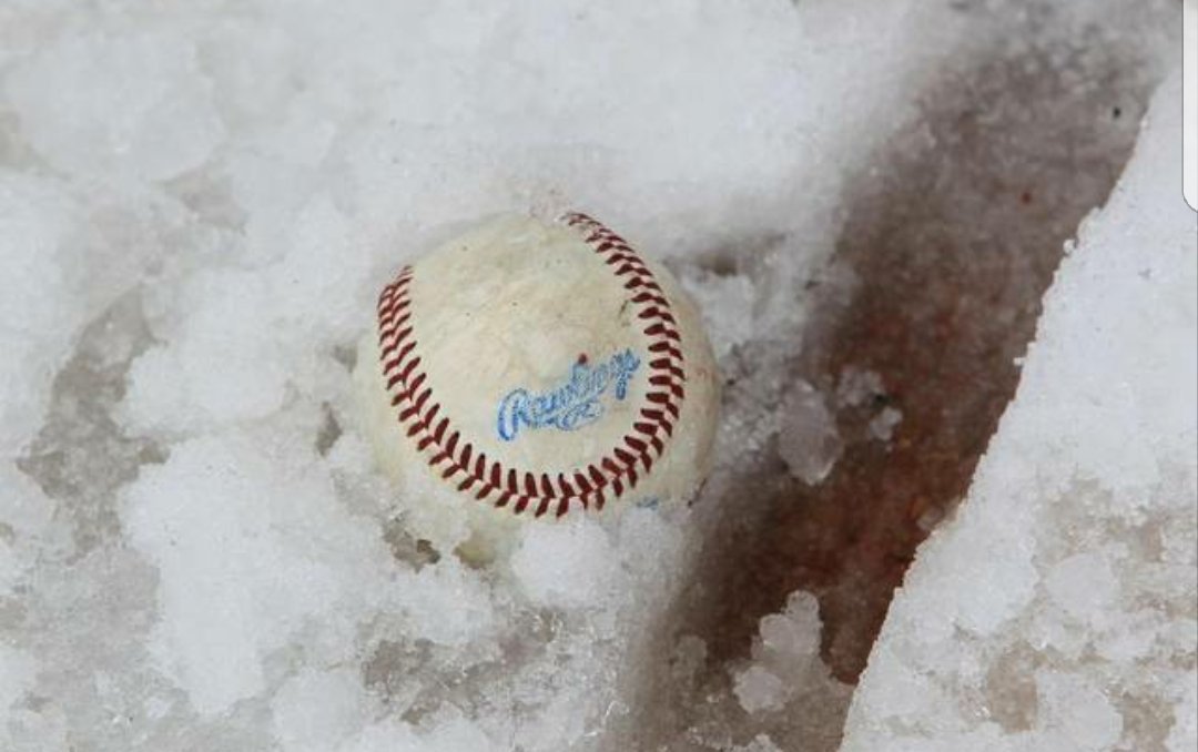 biscaps15's tweet photo. From what I hear, the guys are going stir crazy! Waiting for fields to be playable so they can all get their high school season games started. Saw some fast pitch and soccer got started today, so fingers crossed! #BismarckBaseball https://t.co/A8SDcq4hI0