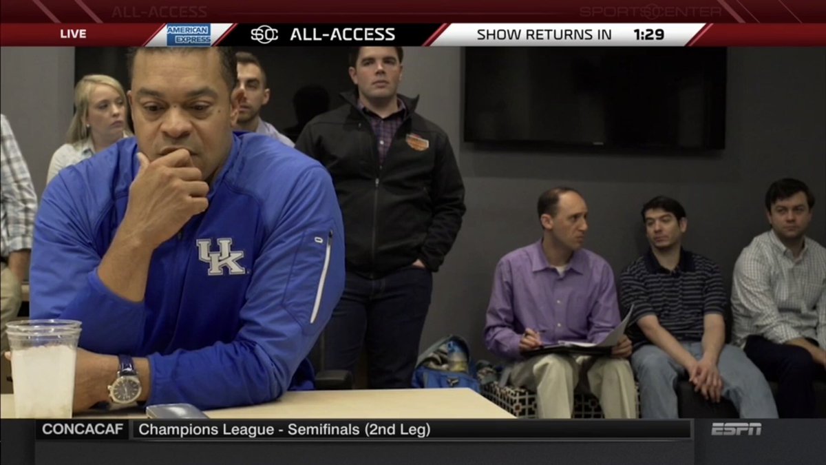 paulmhooper's tweet photo. My favorite parts of #SCAllAccess (which was fun to watch!) was definitely seeing my former intern @cait_schwartz in a few shots and seeing @michaeleaves rocking a UK pullover. @ESPNPR https://t.co/qHmvGEU3EX