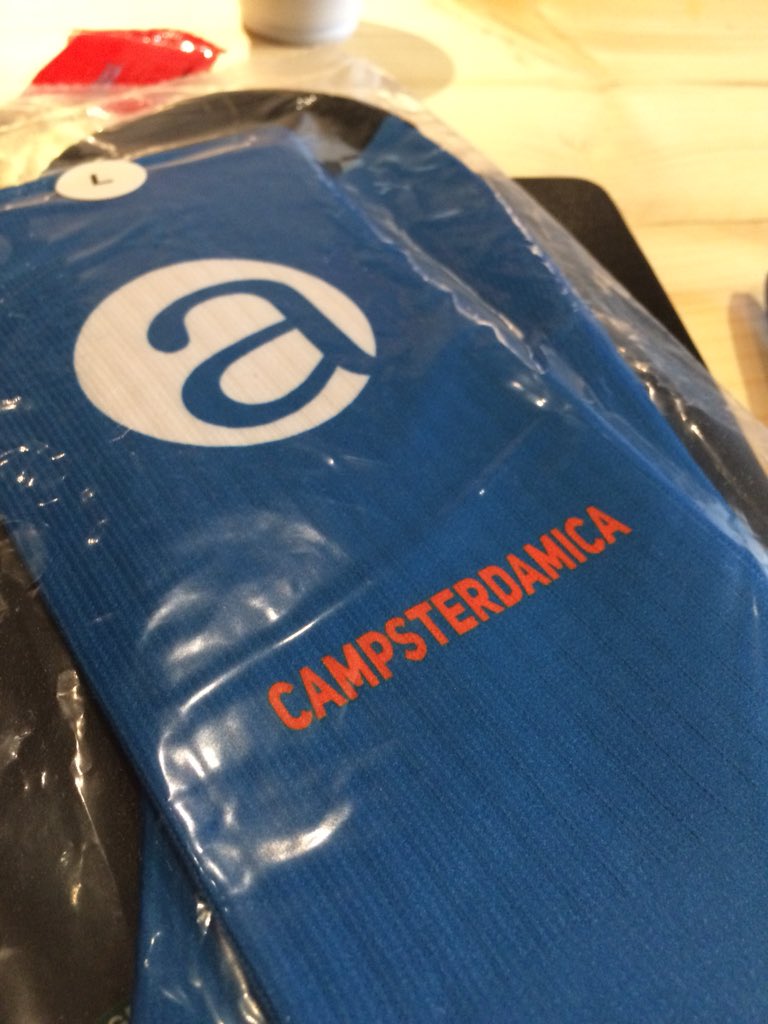 MickyLindlar's tweet photo. Forget that #pasig17 swag ... #amcampams18 has socks! https://t.co/hLnQfzCPgj