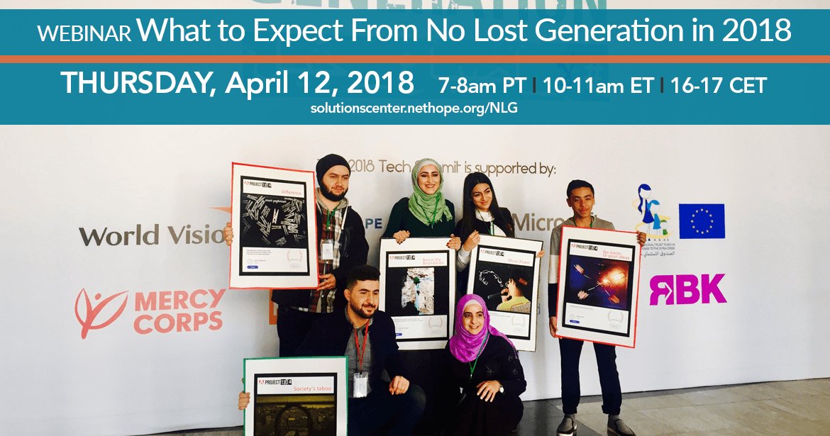 TOMORROW: Join our discussion about the future of #NoLostGeneration in 2018 w/ <a href="/UNICEF/">UNICEF</a> <a href="/WorldVision/">World Vision</a> <a href="/mercycorps/">Mercy Corps</a> <a href="/ltoplic/">Leila</a>. REGISTER: bit.ly/2pOaiap
