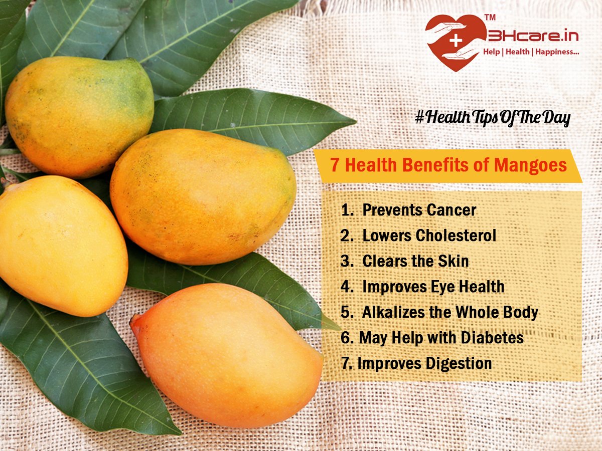 3hhealthcare's tweet photo. 7 Health Benefits of #Mangoes.
https://t.co/lIoUwkk6XQ
#healthtipsoftheday #health #3hcare #healthwith3hcare #healthylifestyle #healthcare #healthylifestyle #BenefitsofMango #summer #health https://t.co/AWrAygtiA0