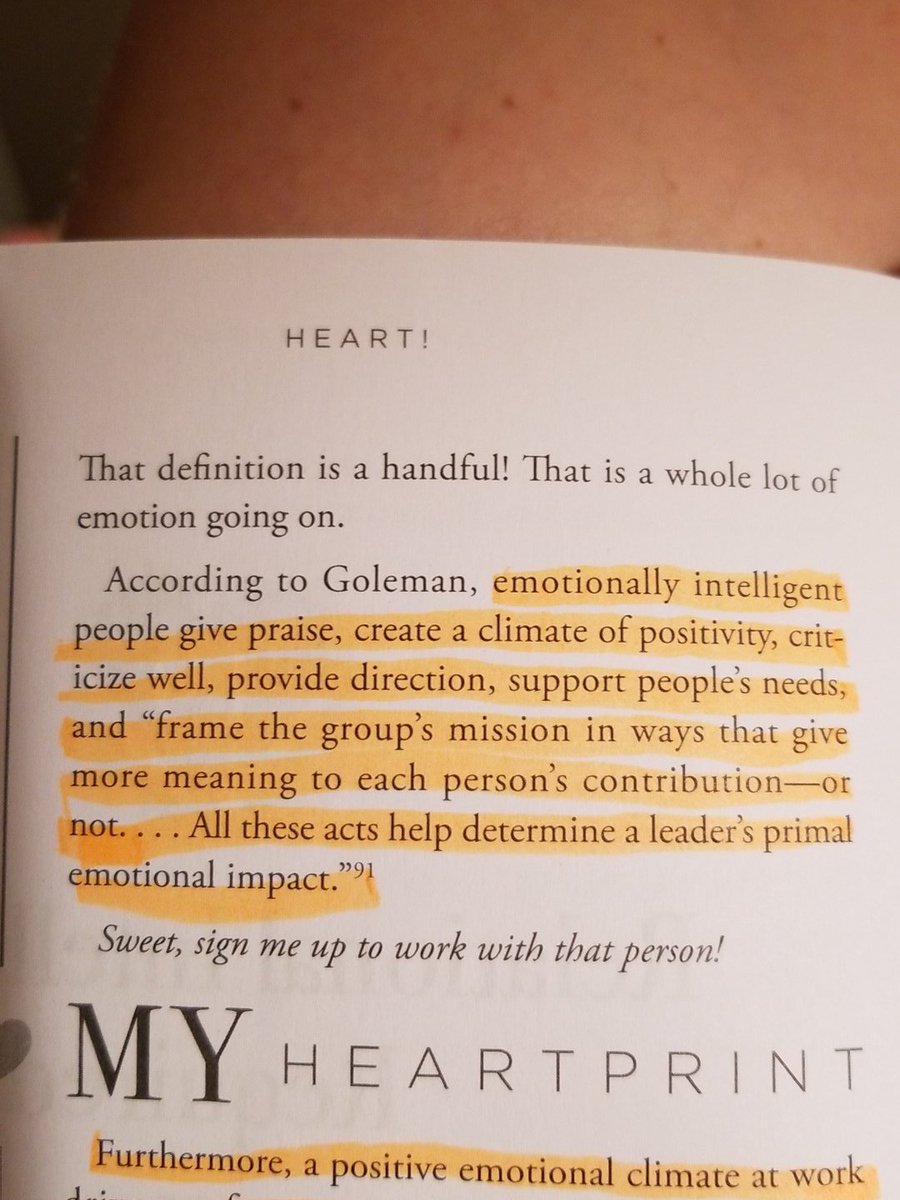4kyleatkin's tweet photo. A3: This pretty much summed up for me what emotionally intelligent leaders do on a day-to-day basis. #HeartBookChat @KernCMC https://t.co/h9O3vDfEis