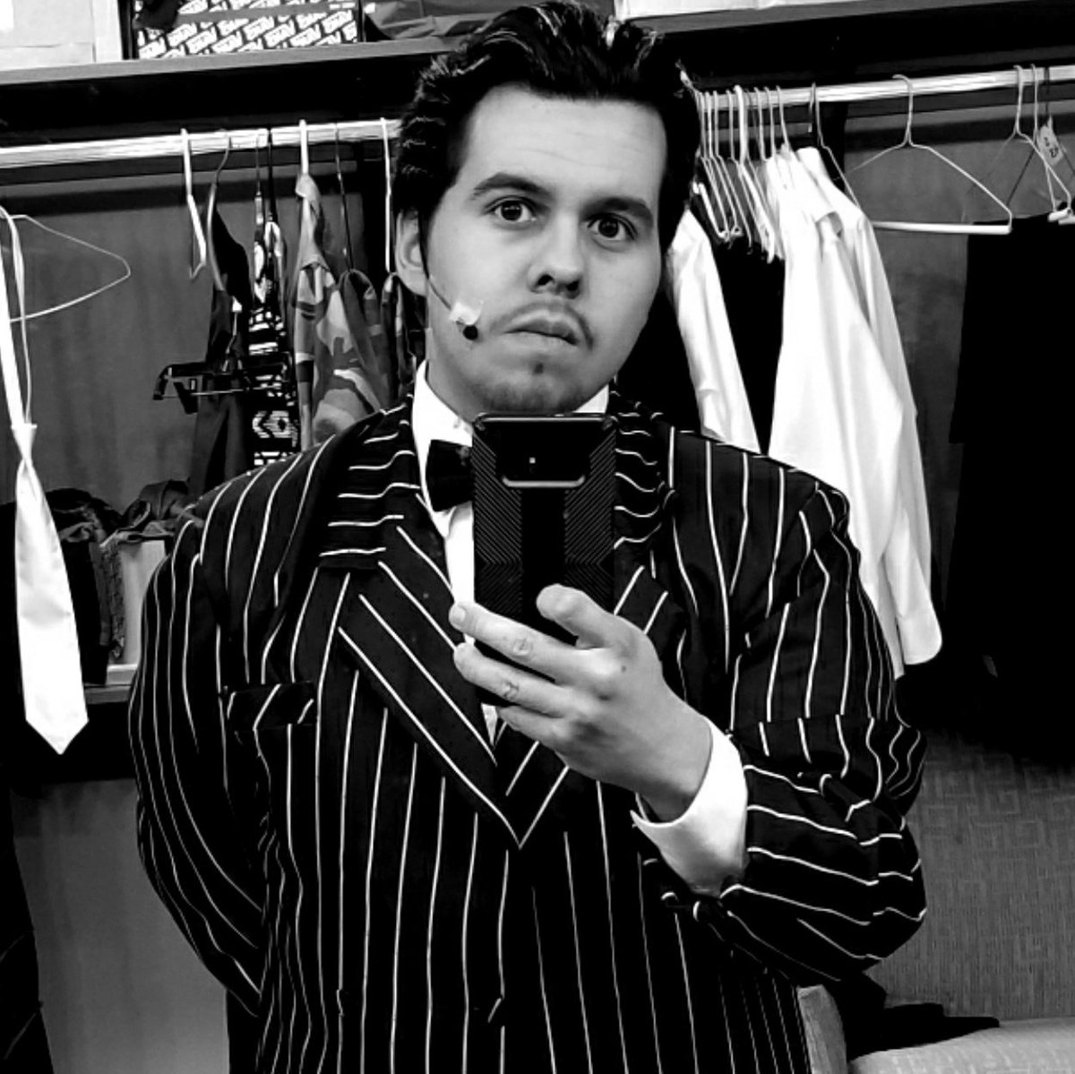 rollotheartist's tweet photo. My final production in Valley High, I get to play a role that means a lot to me! THE GOMEZ ADDAMS!!! First showing of Addams Family is tomorrow at 3:00pm for $1 don't forget the other shows Thursday - Saturday all at 6:00pm $7 please come and support. https://t.co/E5M3f7xuTy
