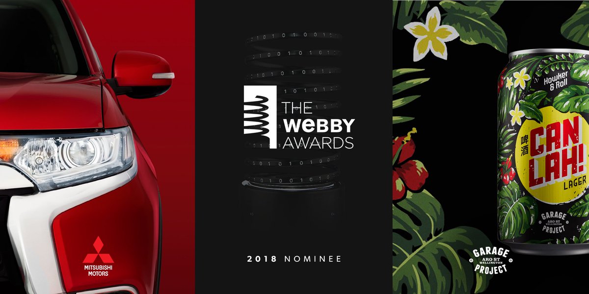 WunThompsonNZ's tweet photo. We’re nominated for two #Webbys! Stoked to be named amongst the best of the internet. Check out our work and VOTE https://t.co/roWRyTuNzi and https://t.co/Q7uMLKLXDE #bestoftheinternet https://t.co/fO1vZ8IUn3