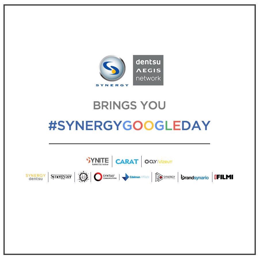 syntaxcom's tweet image. We at #SynergyGroup are proud to announce #SynergyGoogleDay, the biggest digital event of the year yet! We will be meeting the industry’s big guns, and discussing digital strategies, case studies, YouTube marketing, and a lot more!
#GoogleDay