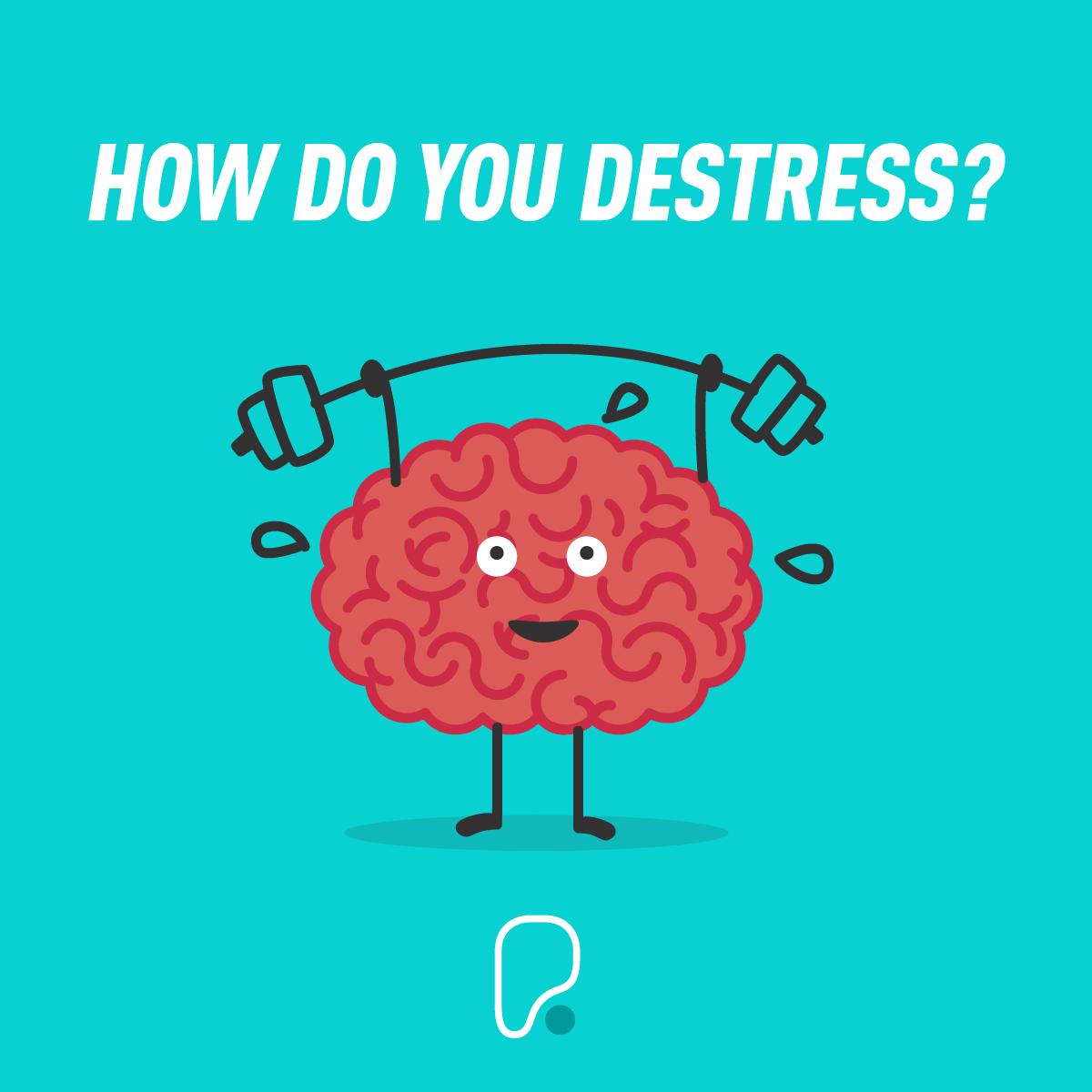 PureGym's tweet photo. As it's Stress Awareness Month, we want to know what helps you destress. Do you enjoy meditation, exercise, catching up with friends, or do you have a secret to help at the end of a stressful day? Let us know in the comments and it might help someone else destress. https://t.co/QSMFUvST7K