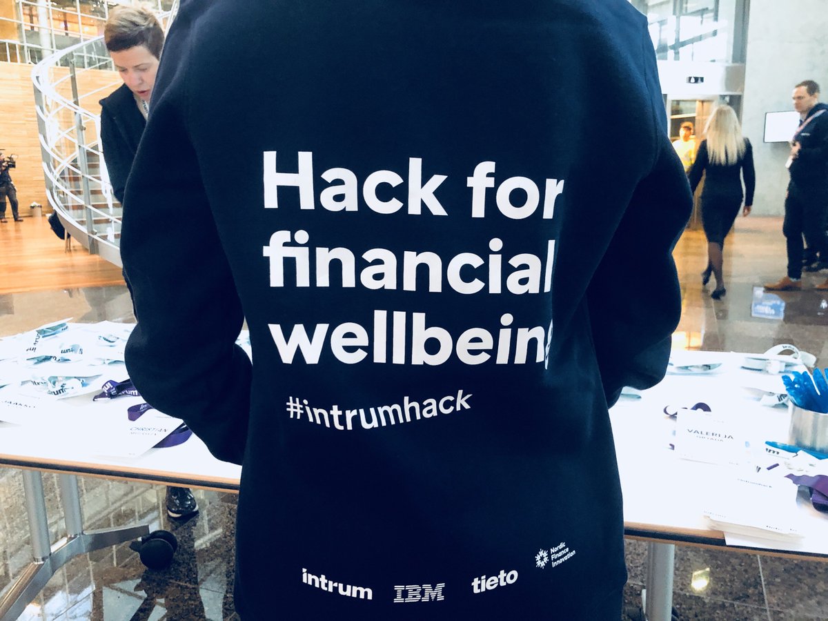 Tietoevry's tweet photo. Want to get first impressions of unprecedented #innovations, which can in the future support financial wellbeing of citizens across multiple nations? Follow updates from #Intrumhack starting NOW! https://t.co/J8liokGBBo @IntrumGroup #hackathon https://t.co/djv12jMOq9