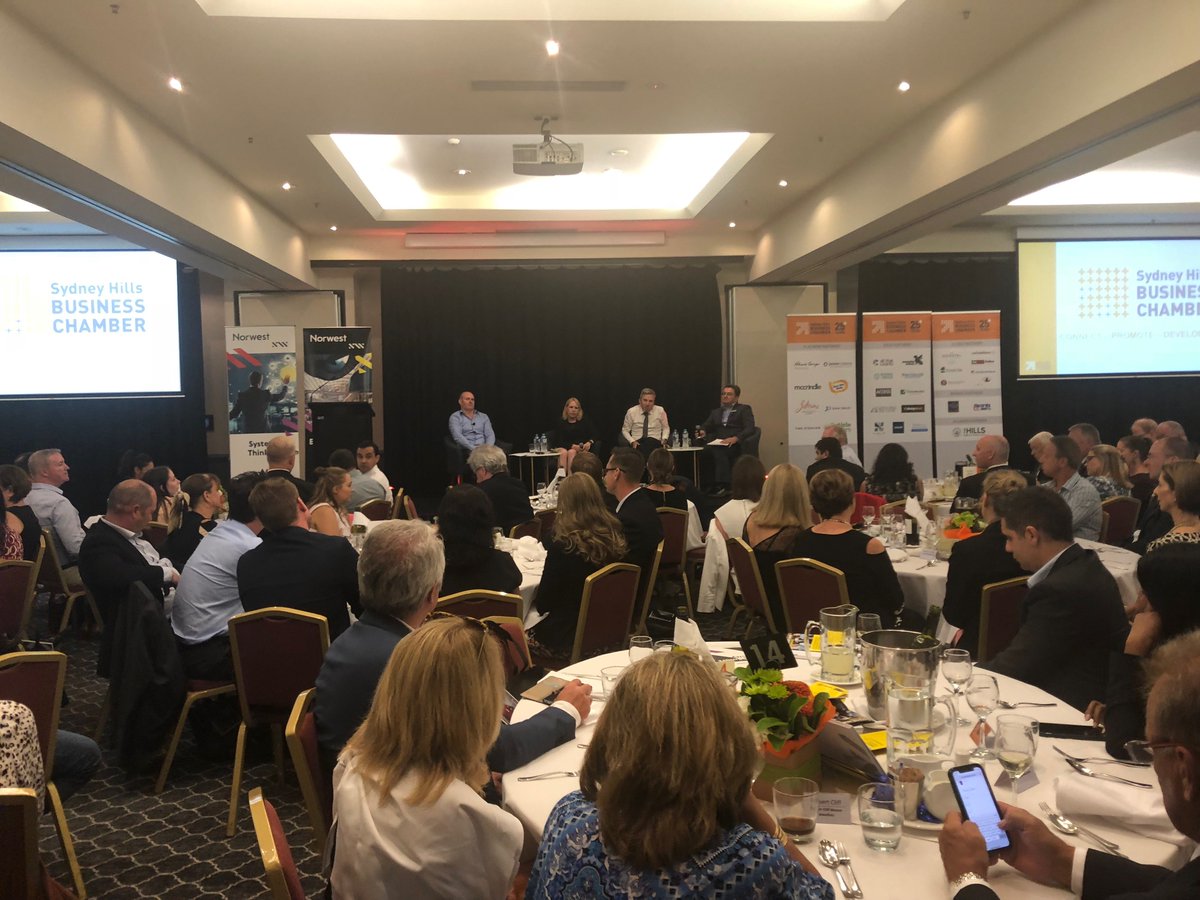 BuzzWebMedia's tweet photo. The team at Buzz had a blast at the @SydHillsChamber 2018 #ChairmanLunch. Listening to the panellist explore the upcoming plans for #innovation &amp; #technology around the Hills was very exciting. I think @cmconsta &amp; Zoe highlight was checking out the cars from @lexusparramatta. 🚘 https://t.co/xrzmpyvIcj