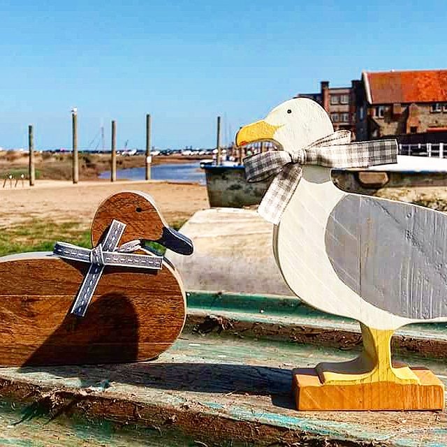 It's just Clive and Edward sunning themselves at Blakeney, north Norfolk. #madebymrflint #flintcottage #reclaimedwood #homedecor #countrychic #handmade #northnorfolkcoast #flintbusiness