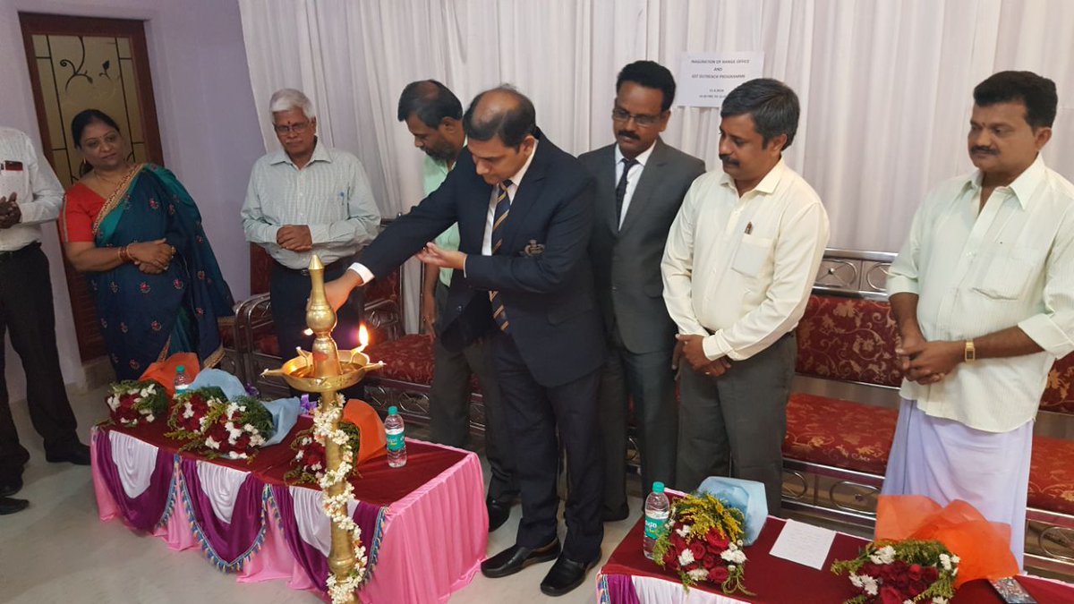 The Chamarajanagar Range Office under Mysuru Rural Division started functioning from Chamarajanagar Town. The Range Office was inaugurated on 11.04.2018 and on the occasion, GST Outreach Programme was organised.  Some of the moments captured during the event are posted herewith.