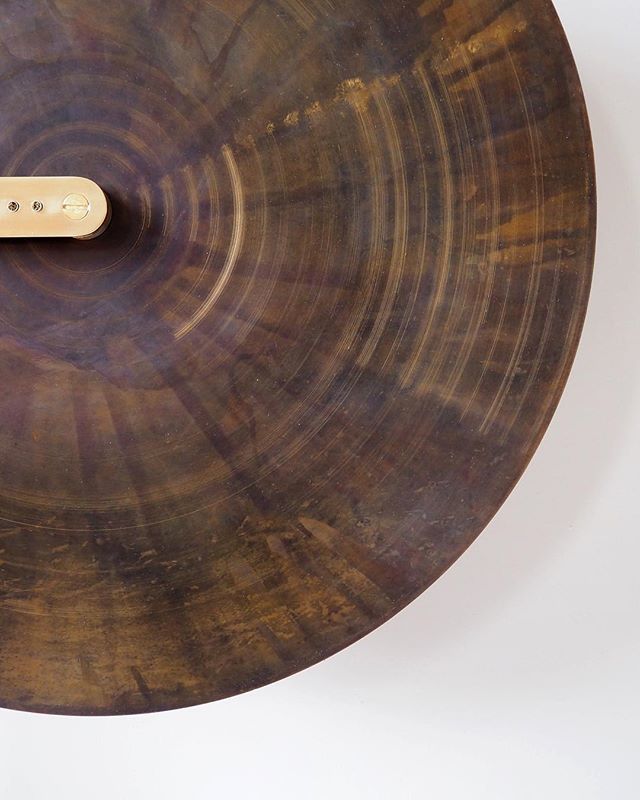 Excited to show new work 'Clean Sweep' <a href="/miartmilano/">miart</a> this week with @matterofstuff

Clean Sweep is a sculptural timepiece composed of a large brass disc which rotates very slowly down a vertical stem, making one revolution over a period of approximately 6… ift.tt/2HrG7gu