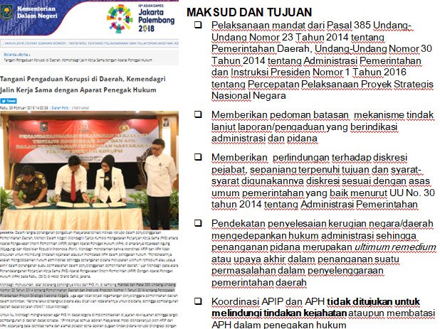 itkab_tegal's tweet photo. 3. Salah stu substansi penting dlm kerjasama adlah mekanisme tndak lanjut pengaduan, dmn pngaduan yg berisi dugaan plenggaran hukum administratif ditngani APIP @itkab_tegal, sdgkan yg bermuatan dugaan planggaran hukum pidana ditngani APH @polrestegalkab dan @KejaksaanRI Kab.Tegal https://t.co/CBakM8fqmw