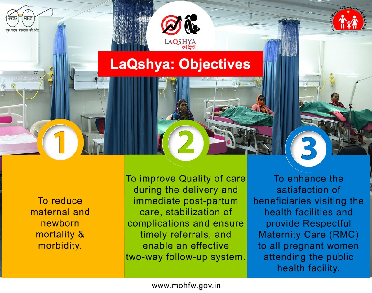 MoHFW_INDIA's tweet photo. #LaQshya intends to improve the quality of care in labour rooms &amp; #maternity operation theatres at various Government health facilities. #SwasthaBharat #AyushmanBharat #MaternalHealth #MoHFW #SafeMotherhoodDay https://t.co/5e2hO6x0vR