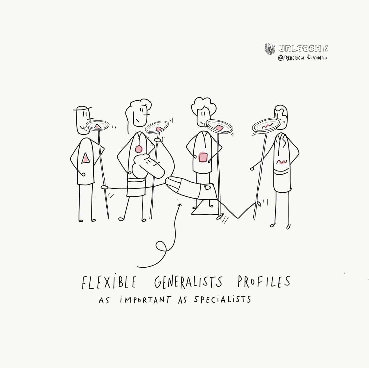 workvibez's tweet photo. “Flexible generalists profiles as important as specialists” Heard at #UNLEASH18 #FutureofWork #WorkVibez RT @fredericw https://t.co/Kf7jiaTUXA