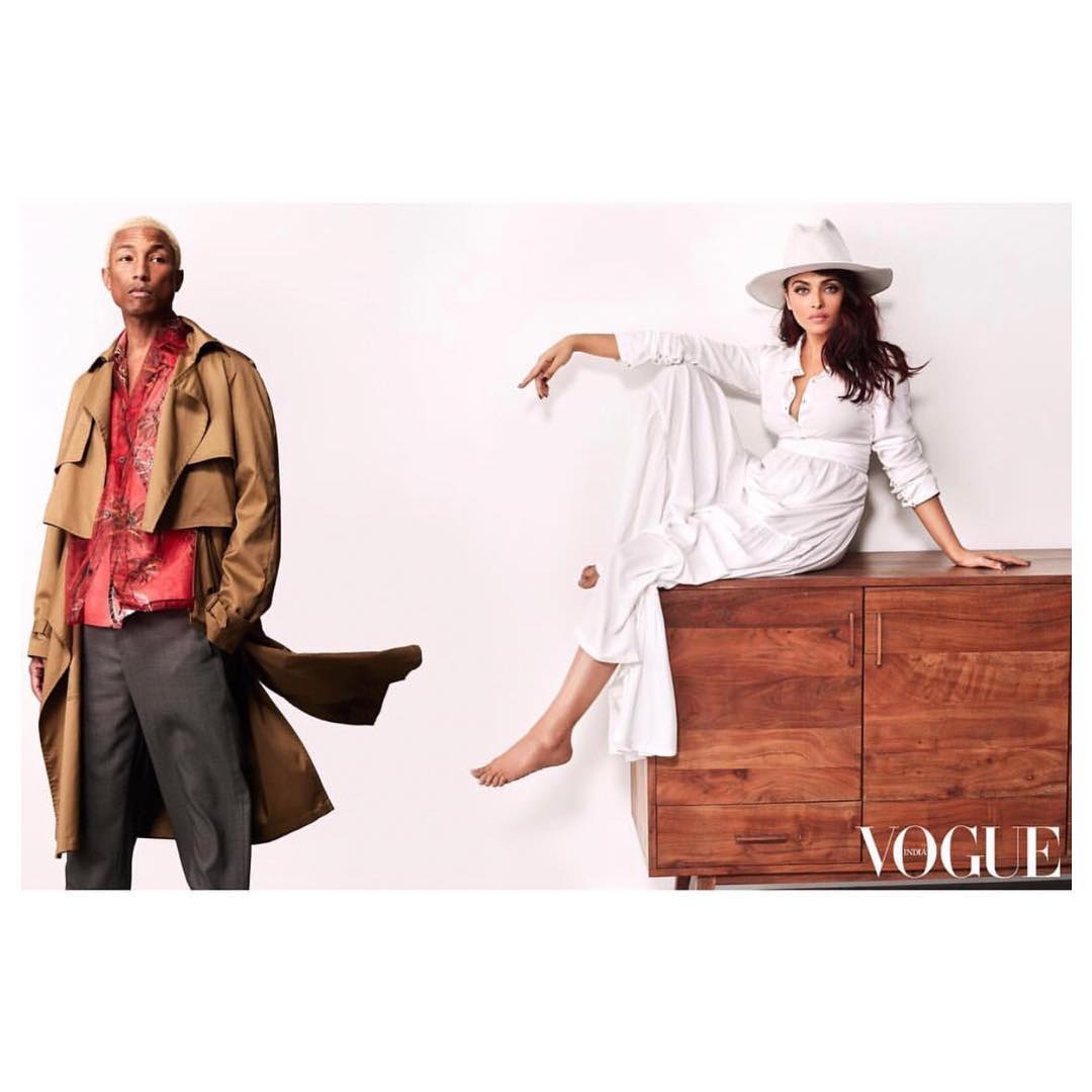 BibaswanM's tweet photo. #AishwaryaRaiBachchan & @Pharrell From Latest @VOGUEIndia Magazine Photoshoot.
Clicked By @GregSwalesart
Styled By @Anaita_Adajania
MakeUp By #AnilC
Hair By @YianniTsapatori
Simply 💜ed All The People Associated With The Photoshoot. https://t.co/lzwkXETlhZ