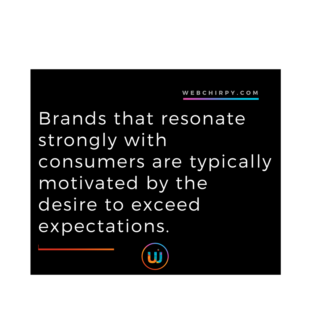 webchirpy's tweet photo. #WednesdayWisdom 

Brands that resonate strongly with consumers are typically motivated by the desire to exceed expectations. 

#branding #brand #designthinking https://t.co/6uV5lxQBcT