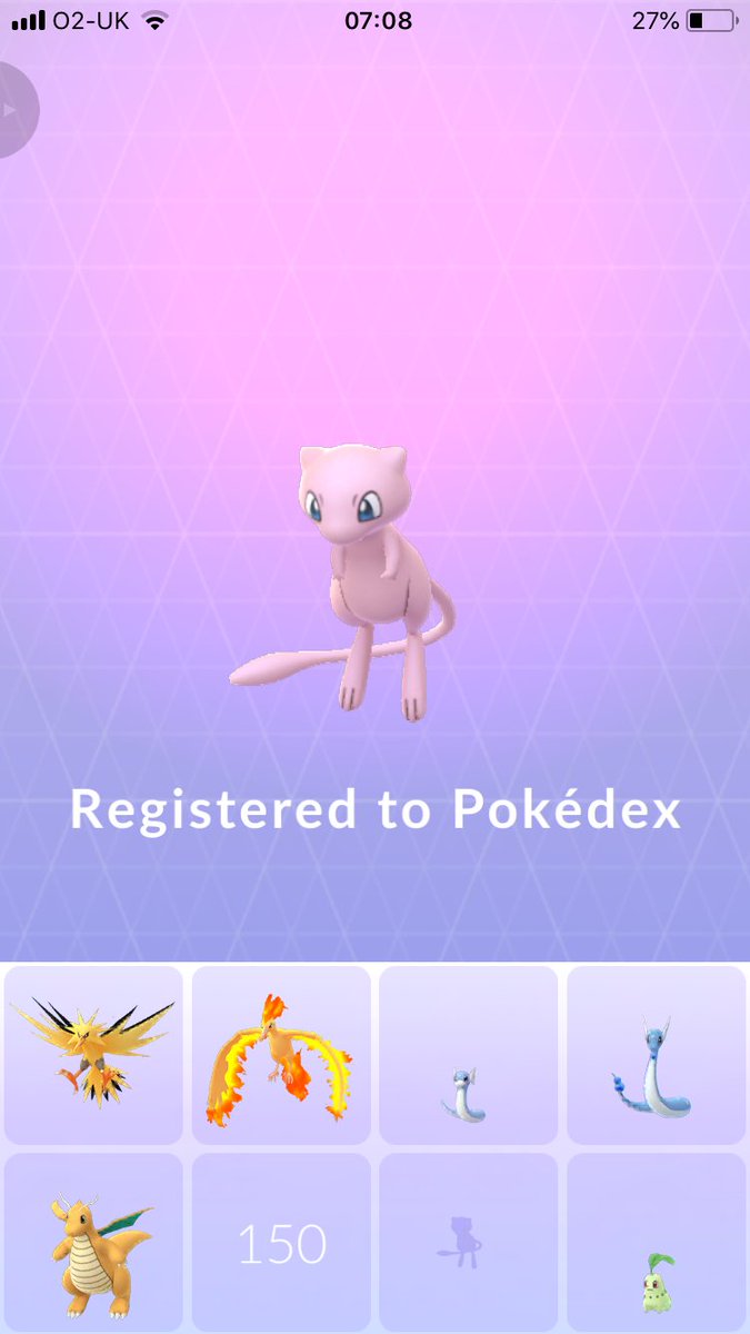 StanSteve6's tweet photo. Yes I have completed it #PokemonGo
#pokemongomew #mew https://t.co/binMGlihCm