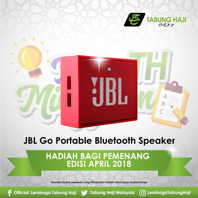 Tabung_Haji's tweet image. Sekiranya anda belum berkesempatan untuk menyertai Kuiz Mingguan TH minggu ke-18, anda masih berpeluang utk menyertainya kerana kuiz ini akan berakhir pada 15 APRIL 2018

Sertai Kuiz Mingguan TH ke - 18 disini: bit.ly/2HkVp6U

#th #tabunghaji #peraduanth #kuizmingguanth