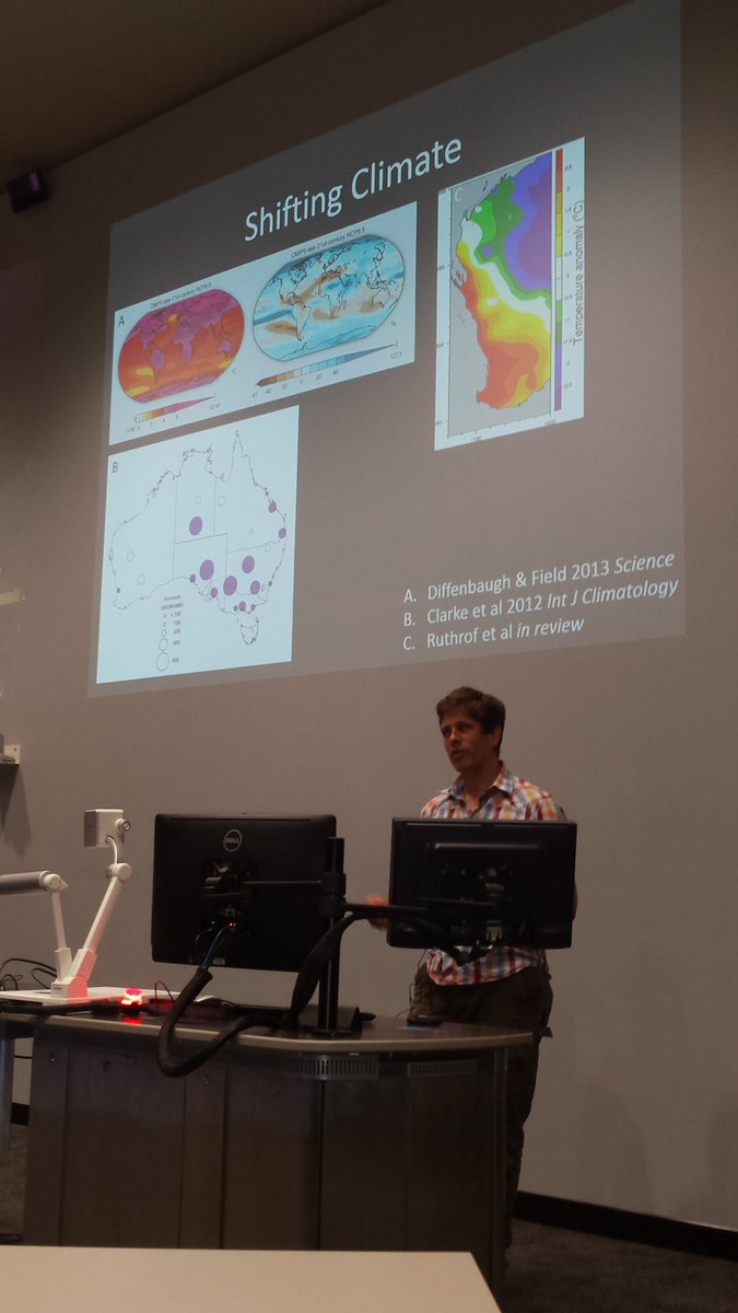 Today's @TESSJCU seminar speaker--Dr Joe Fontaine from #murdochuni on disturbance -climate feedbacks-- serious implications for biodiversity hotspots such as SW Australia. @joe__fontaine