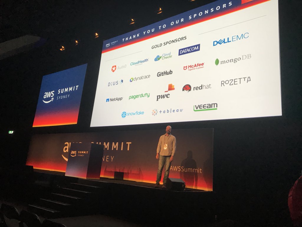 Join us now #awssummit for @DellEMCANZ <a href="/JerryVochteloo/">Jerry Vochteloo</a> presentation , #data #protection without compromise