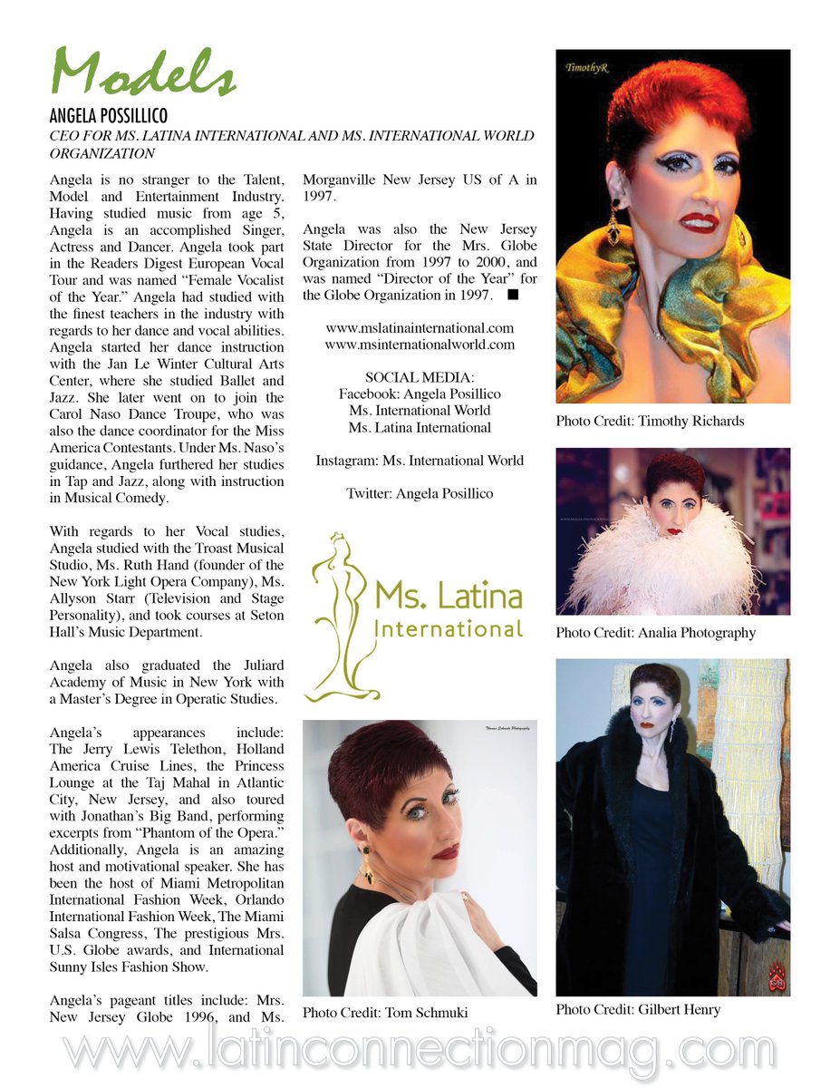 Honored to be featured in <a href="/LatinConnection/">Latin Connection Mag</a> !
#success #pageant #womensinspire #Modeling #beautyblogger #beautybloggers  #BeautyconNYC #Bahamas #cruise #Celebrities