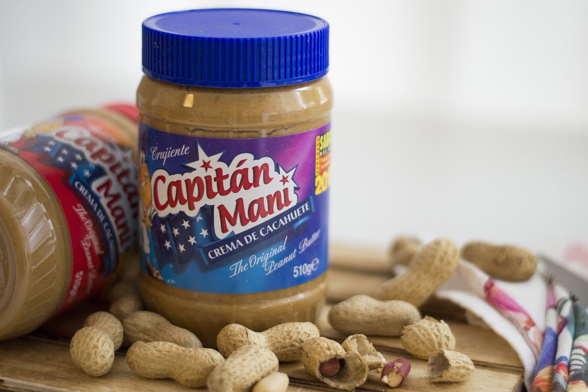 buendiaenmadrid's tweet photo. @capitanmaniES, la crema de cacahuete Made in USA que triunfa en España 🇺🇲💯% https://t.co/BfaUDApM6T