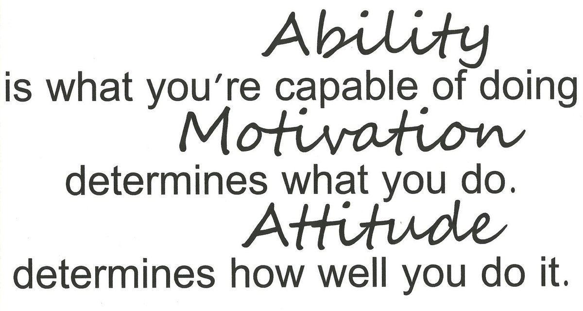 AAPHamilton1's tweet photo. Ability, Motivation and Attitude -- 3 very powerful words of #inspiration! #AAPHamilton #adminlife #trustinyou https://t.co/CukopmQPYV