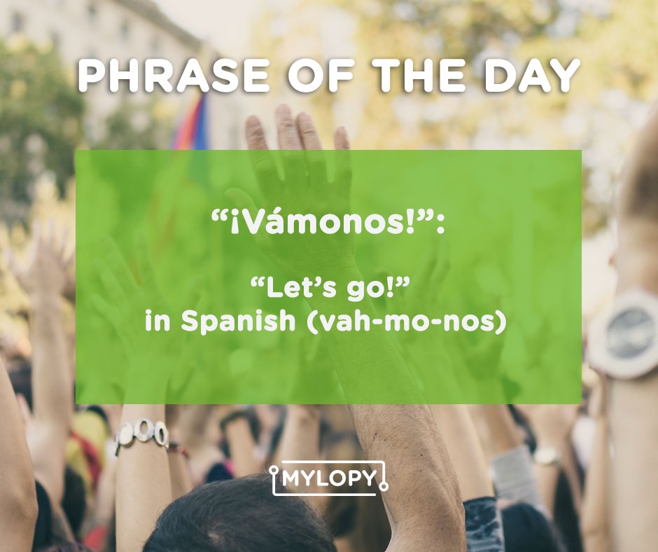 my_lopy's tweet photo. MYLOPY’s phrase of the day is “¡Vámonos!”, or “Let’s go!” in #Spanish. Ready to go on your adventure in #Barcelona? 👉🏻 https://t.co/sIT6ScpXzk
#Wanderlustwednesday #LearnSpanish #Culture #Vamonos #Languagelearning #VisitBarcelona https://t.co/OOqj7v78jA