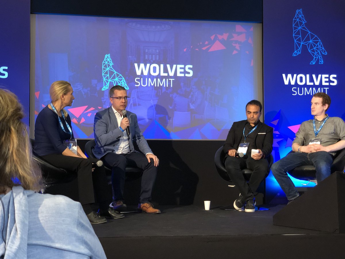 oskarj86's tweet photo. Speak on significant changes in investments due to the blockchain technology #wolvessummit #wolvessummit2018 #Warsaw https://t.co/hLTh7l8ESd