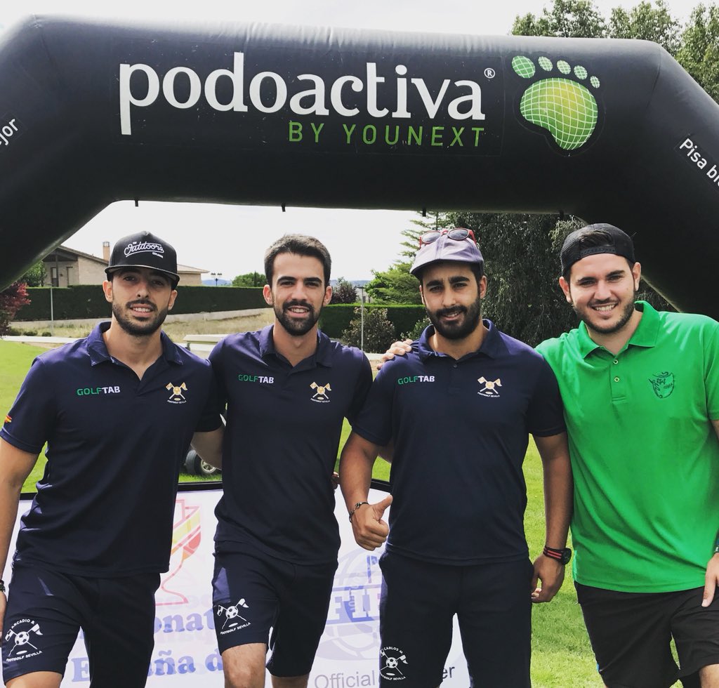 FootGolfSevilla's tweet photo. Y, dentro de los 100 encontramos a nuestros representantes, aproximadamente una semana para disfrutar de la II Etapa del Campeonato de España en Sherry Golf Jerez!!! 😲⚽️⛳️ 

https://t.co/HS5v8Q5So0 https://t.co/NGbNA1uDHz