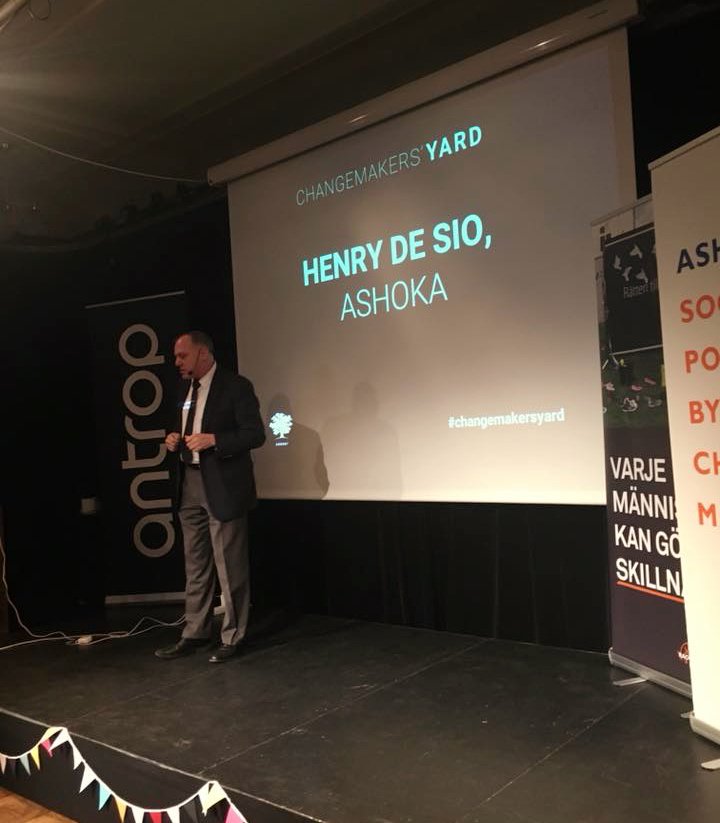 AshokaNordic's tweet photo. 2/3 Special thanks to @henrydesio, former COO of Obamas "Yes we can!" 2008 election campaign and Katarina Walter, CEO of #Antrop for setting the tone for the event! #LeadYoung https://t.co/kXC3KnLQbs