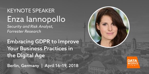 #GDPR will have global implications, are you ready for it? Hear how your peers are preparing for it from the @DataWorksSummit Berlin mainstage. #DWS18 bit.ly/2EoCFAt