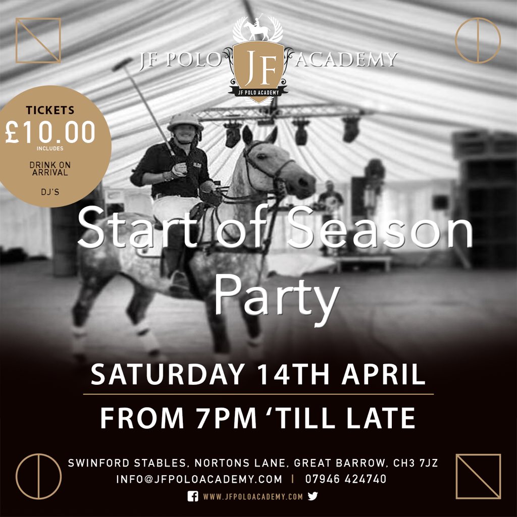 jfpoloacademy's tweet photo. Tickets are flying out this week! We’re so excited and the marquee is going up as we speak! Just 3 days left to get a £10 early bird ticket online and also get a free drink on arrival. £15 on the door with no free drink otherwise. Follow this link to book: https://t.co/tHEzToMTJ9 https://t.co/8caonHLAVA