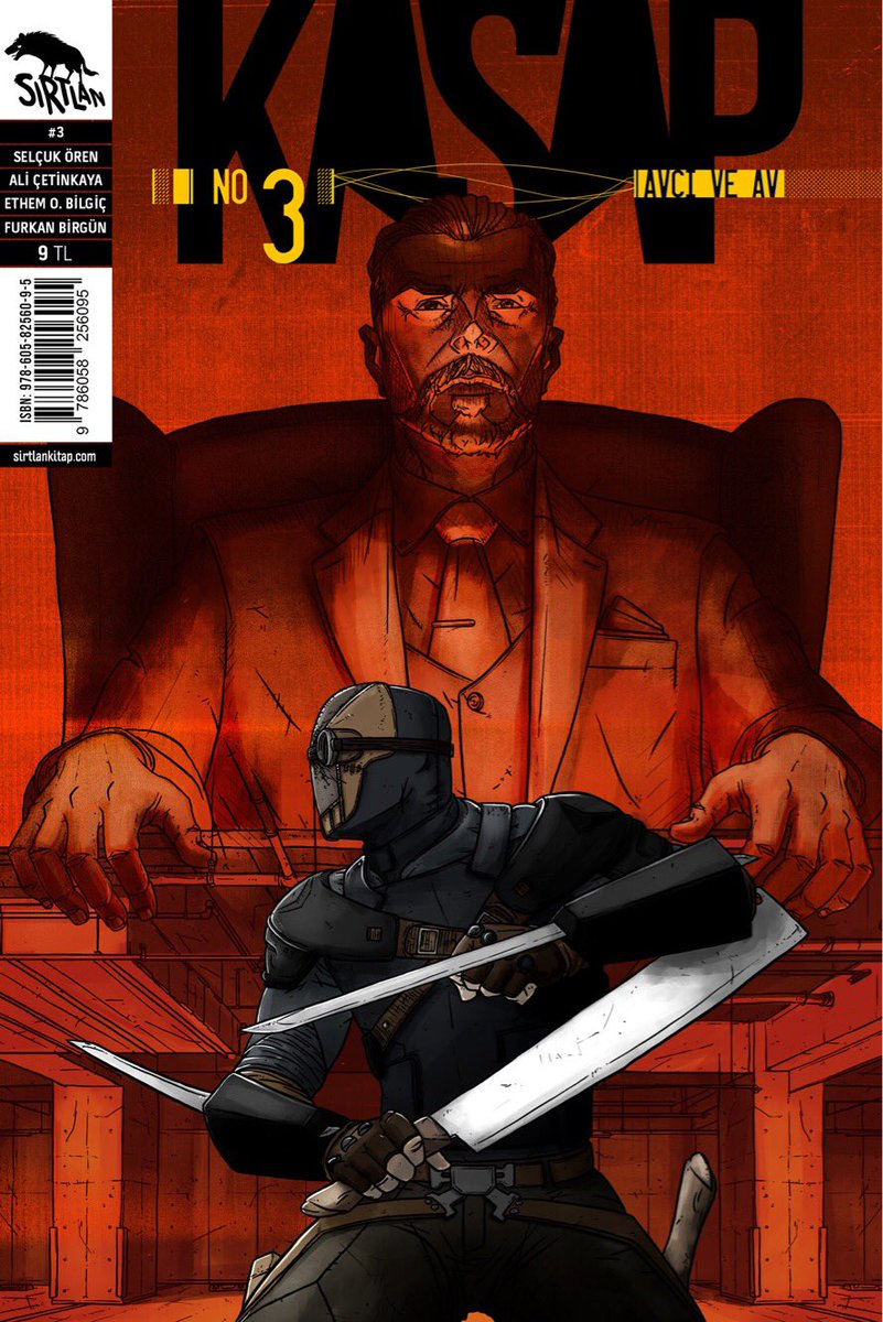 selcuk_ore's tweet photo. @kasapcomicbook serisinin yeni sayısı çok yakında @SIRTLANKiTAP logosu ile raflarda! Ayrıca usta çizer Özgür Yıldırım‘ın çizdiği afişi de yeni sayıda edinebileceksiniz ⚔️💀⚔️ Çizerler: Ali Çetinkaya, Ethem Onur Bilgiç, Furkan “Nuka” Birgün ve Selçuk Ören https://t.co/UmCHw9GKkM