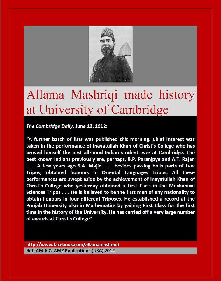 AMZPublications's tweet photo. INAYATULLAH KHAN (famously known as Allama Mashriqi) #AllamaMashriqi #McGillLibrary #CambridgeSouthAsianStudies #ResearchLibraries #ResearchLibrary #SOASLibrary #HNet #nypl #BritishLibraryReferenceServices #BASAS #AsiaSociety #oralhistory #Librarian #AcademicLibrary #Scholary https://t.co/61tvwfxnYF