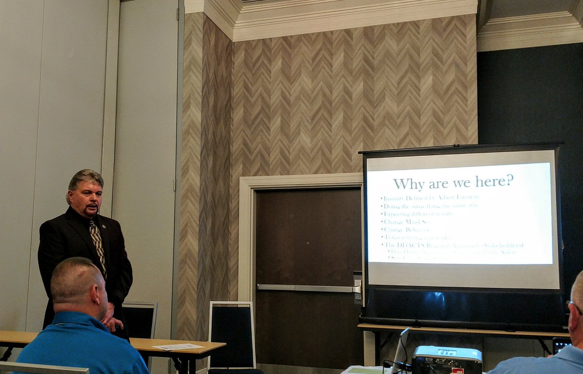 NCVisionZero's tweet photo. Garry Parker: "Crime and crashes have a common denominator - social harm. But we have a drawn a line between them." (in how they're discussed in media and society) Our goal should be to reduce social harm - not write tickets. #NCTSC2018 https://t.co/f14OAbEpXX