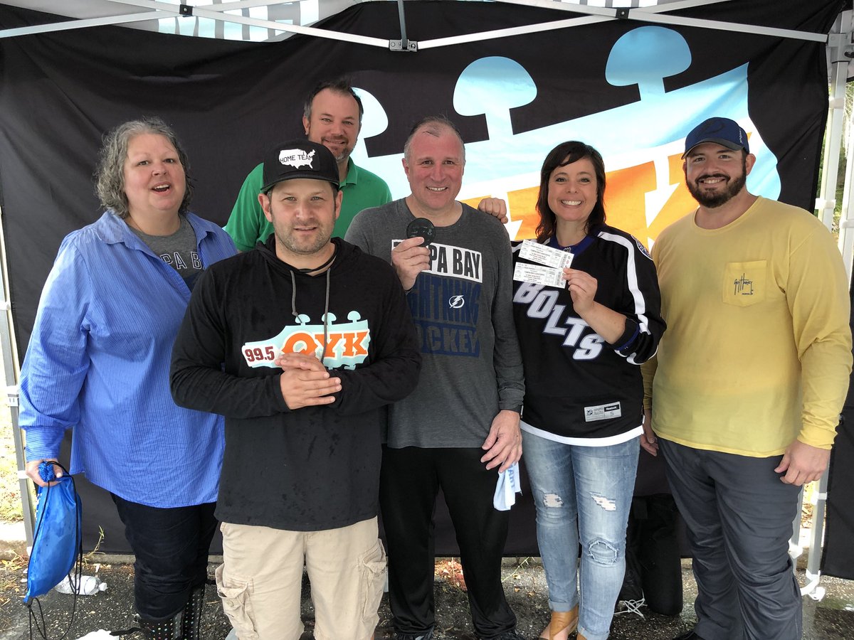 995QYK's tweet photo. Check out all the photos from #GetThePuckOut! Congrats to Bob, who won @TBLightning Playoff tickets! #GoBolts
https://t.co/y8ZImjphsL https://t.co/SOlqHPTs92