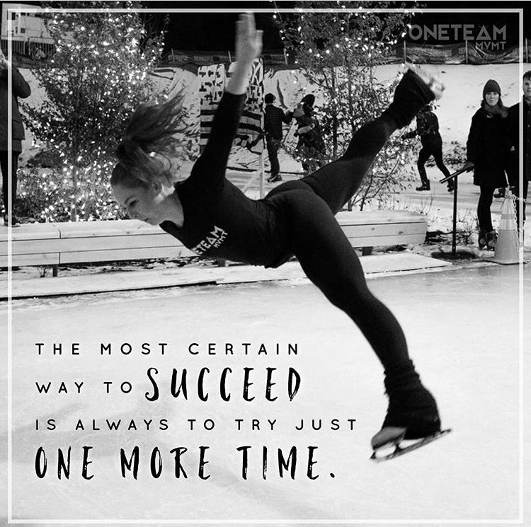OTMvmt's tweet photo. #WednesdayWisdom With #WorldSynchro wrapped up for another year — here we go into a new #synchroskating season!  #nevergiveup ...always try one more time.  Quote by TEdison PC @TweetBigOrGoHom https://t.co/nbXFlNI7SK