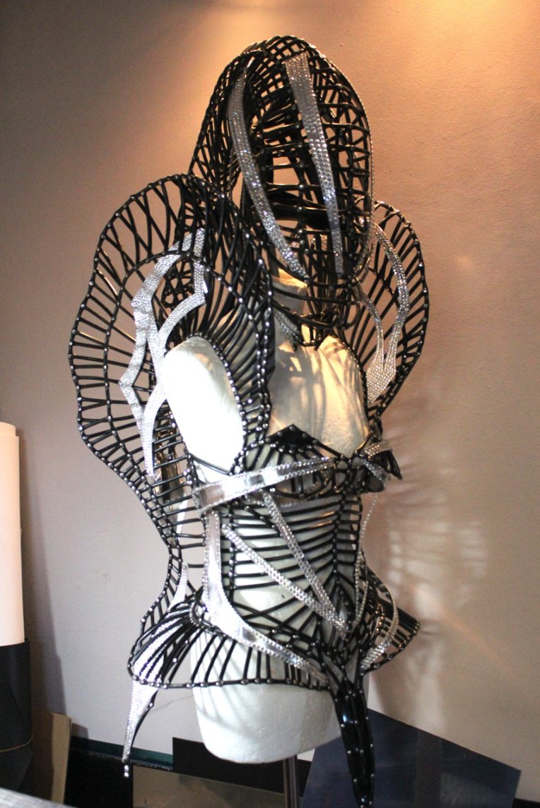 A few of Lady Gaga's iconic clothing pieces and accessories will be going up for auction today including the Government Hooker outfit from the BTWB, flower crown from artRAVE, and the custom A few of Lady Gaga's iconic clothing pieces and accessories will be going up for auction today including the Government Hooker outfit from the BTWB, flower crown from artRAVE, and the custom