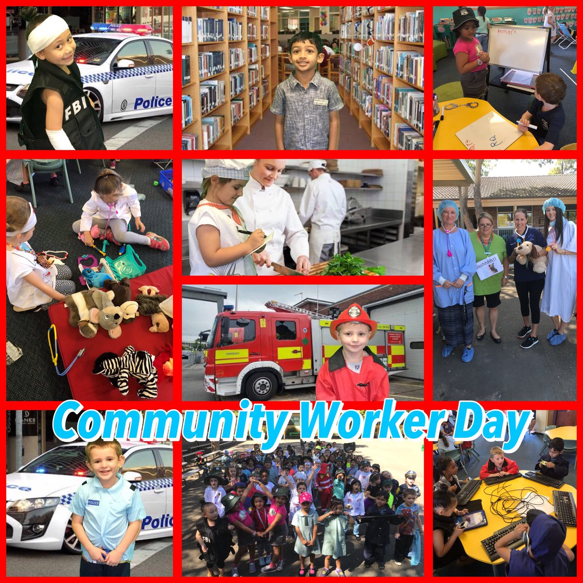 Kindergarten celebrating our community workers and being empowered with the belief that they can be anything they want to be in life. A fun day using the green screen  to insert us into our careers 👍  <a href="/IngleburnPs/">Ingleburn PS</a>