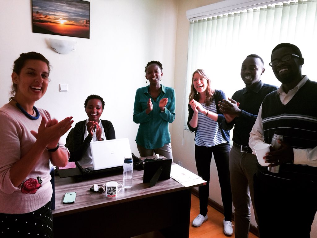 jacobzik's tweet photo. The welcome I got from my workmates when I walked into my own office this morning. And I've been feeling very important all morning! Now I understand why African despots don't think it's a good idea to leave power😅 #WednesdayWisdom https://t.co/RfR5Ahi2Gb