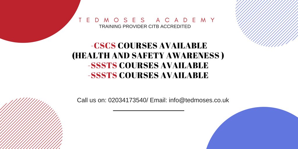 TedmosesAcademy's tweet photo. We are offering new construction courses spaces available call us on 02034173540 to book your space. https://t.co/Cr6CClTktN