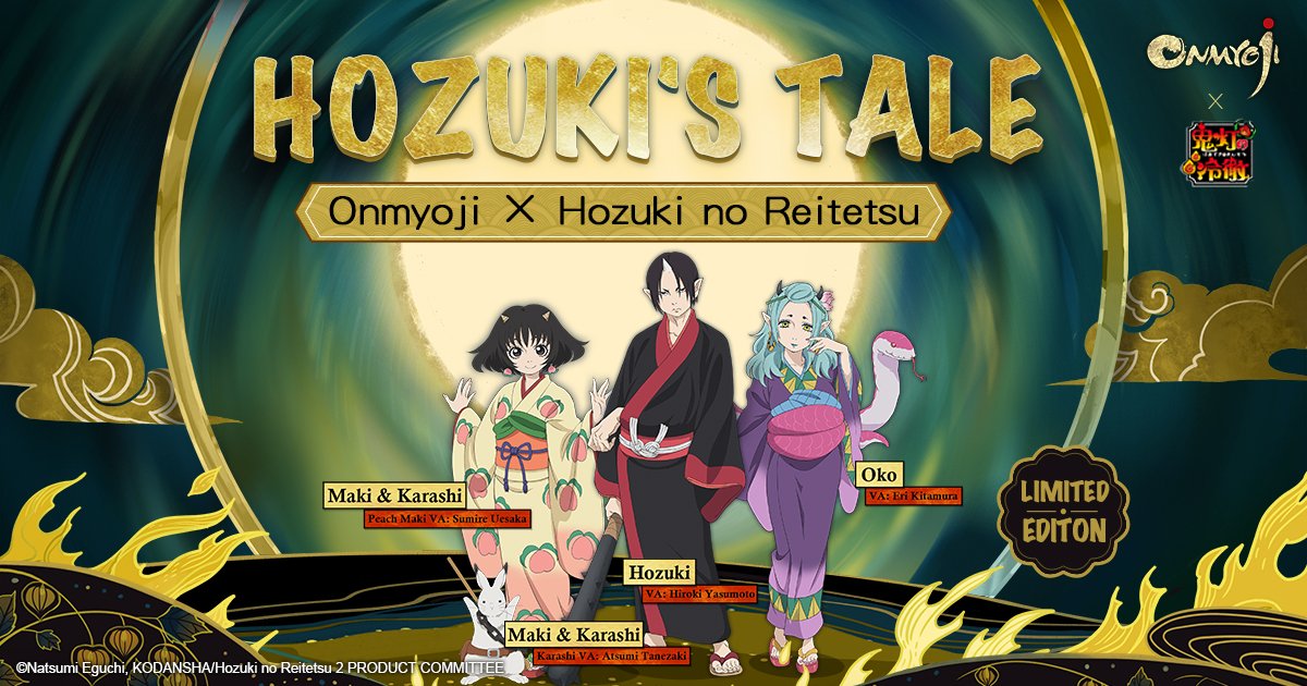 _VIMusic_'s tweet photo. #Onmyoji on Moblie# Onmyoji's crossover with Hozuki no Reitetsu is coming! See you in Heian-Kyo! https://t.co/Njvsm1xuQV