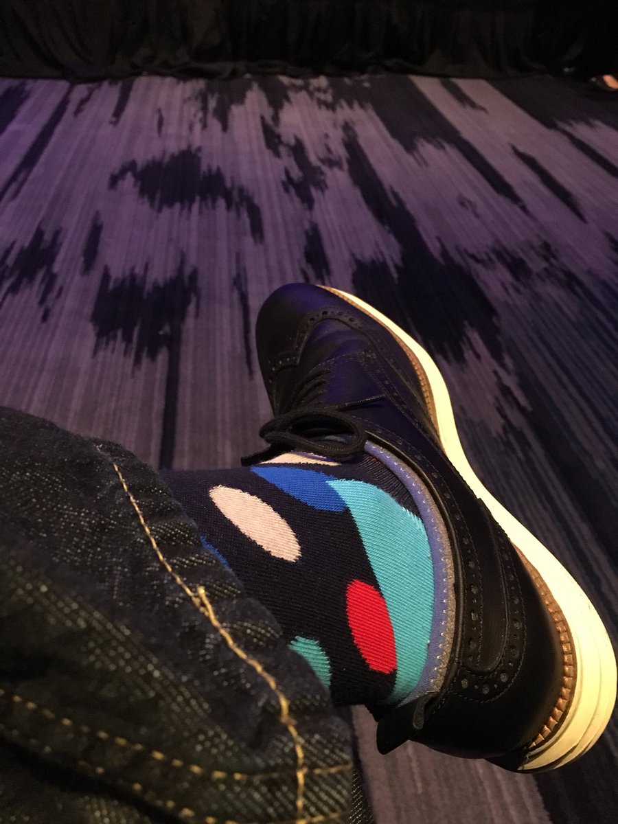 BKinCT's tweet photo. Remember #Security17 when funky socks were all the rage? Ready to kickoff another great SPC. #security18 https://t.co/H5hycFZny8