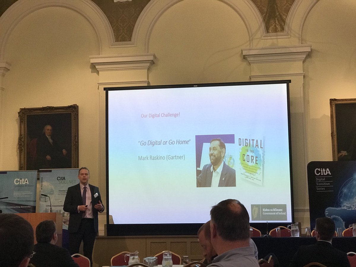 weezybop's tweet photo. Barry Lowry @IRLDeptPER talking about the Irish Governments Strategy #GoDigitalOrGoHome #DigitalTransitionSeries https://t.co/lxqyWH1D7x