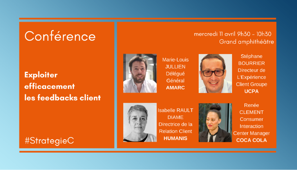 All4customerP's tweet photo. Exploitez-vous efficacement vos feedbacks clients ? On se penche sur la question dans 10 minutes au grand amphithéâtre à #StrategieC, rejoignez-nous ! @ml_jullien @aStephbourrier @Iraultdiame 
https://t.co/SWJBoML5pl https://t.co/wo8RPlLqih