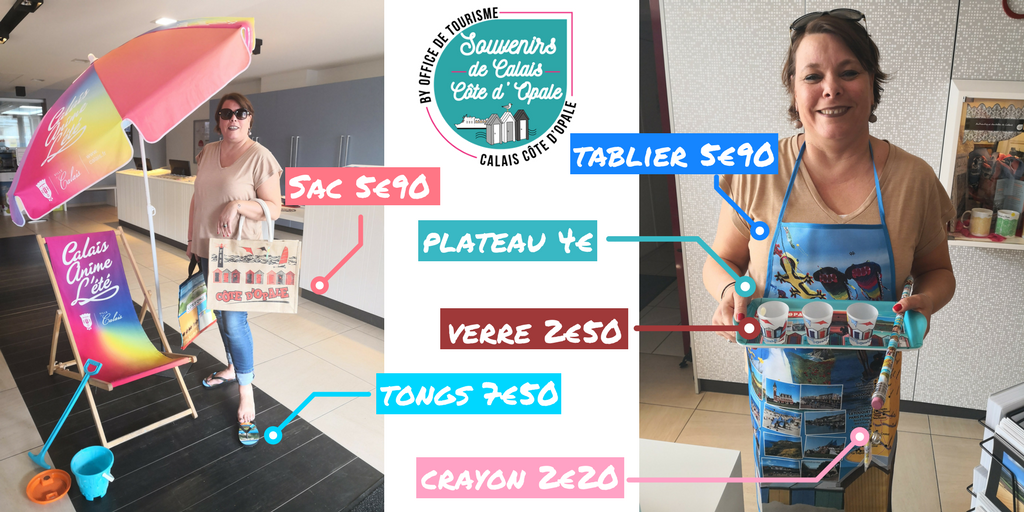 CalaisXXL's tweet photo. A @Calaistourisme on est prêts pour l'été 😎☀ ! Tongs &amp; sac déjà dispo à la vente 👌. Les serviettes de plage, casquettes, et tote bag arrivent ! Dans un autre style : le tablier, le plateau et les verres pour les BBQ n'attendent que vous ! #Souvenirs #Calais #cotedopale https://t.co/pQUNYx6Ms5