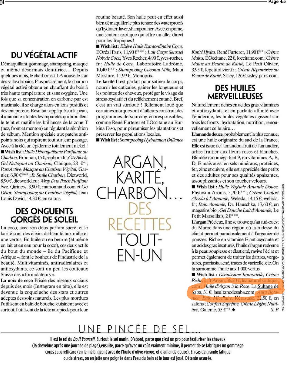 SultanedeSaba's tweet photo. Parution de l'huile d'argan la Sultane de Saba dans le magazine GALA de cette semaine! Yes! https://t.co/wdlbRLhmTF